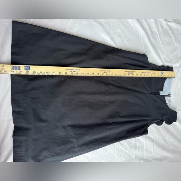 Vineyard Vines Scalloped Ponte Navy Dress Size 8 cotton coastal preppy nautical‎ - Picture 7 of 10